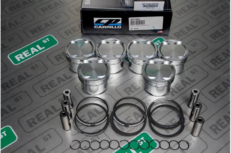 Ковані поршні CP Forged with HD Pins Toyota Supra MK4 2JZ-GTE 2JZ-GE 86.5mm +0.5mm -9.6cc 9.0:1